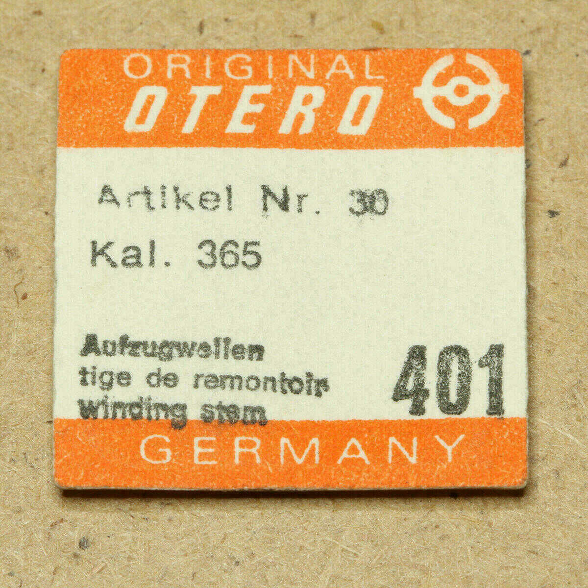 OTERO 365 Part 401 winding stem, Aufzugswelle, tige de remontier OTTO/ EPORA NOS
