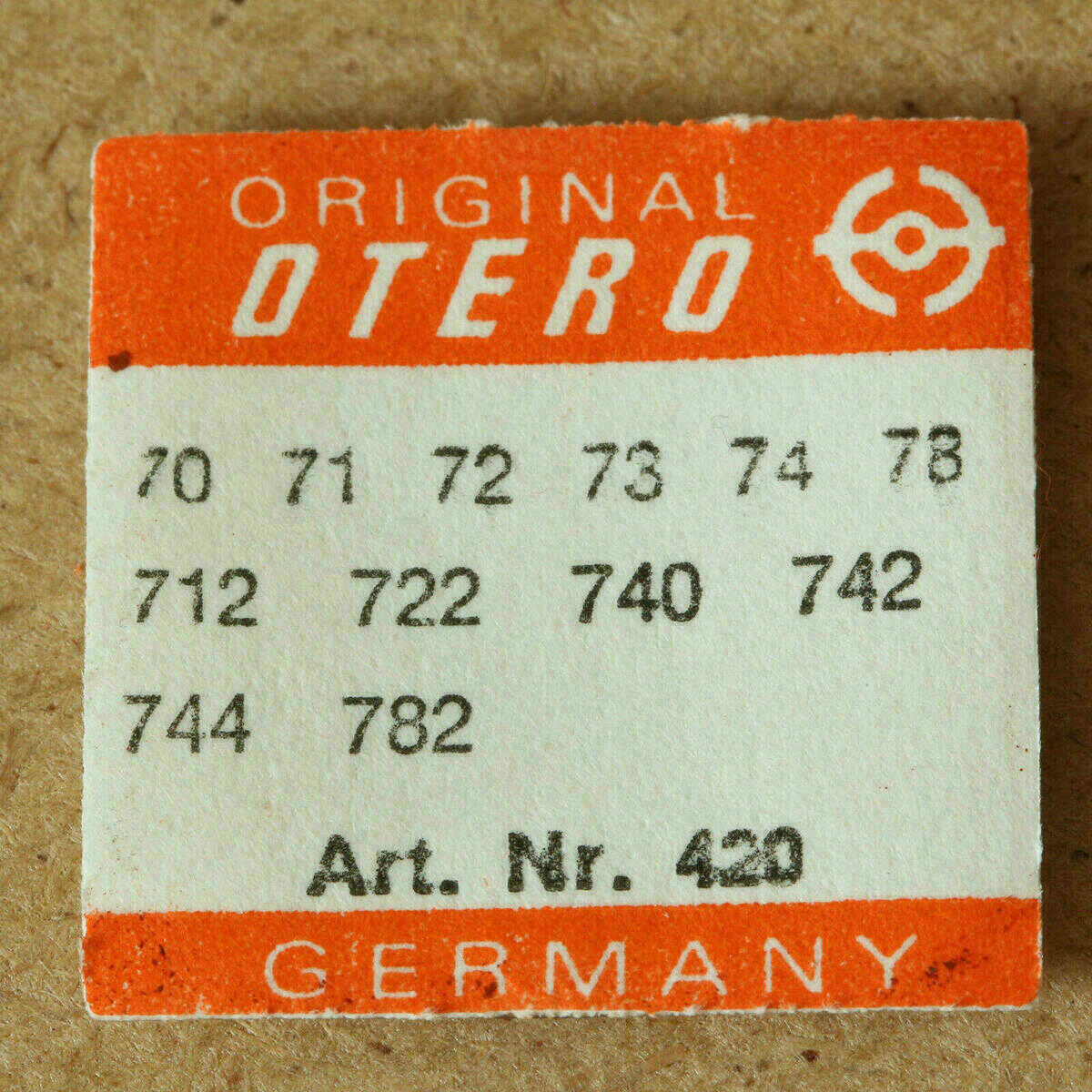 OTERO 70 Part 420, KRONRAD, Crown Wheel, 71 72 73 74 75 712 722 740 742 744 782