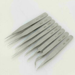 Pinzetten Set 8 teilig Uhrmacher Pinzettensatz Edelstahl Tweezers, Modellbau