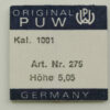 Sweep Second Pinion PUW 1001 – Part 275