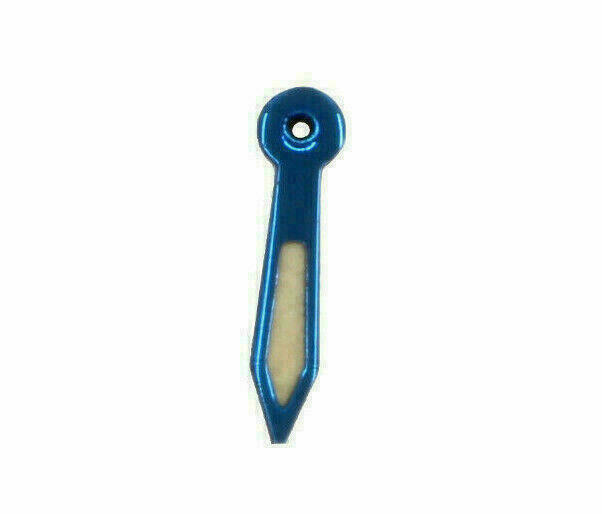 Second Hand for ETA Unitas 6497, 6498 – IP Blue, Super Luminova, 5 mm