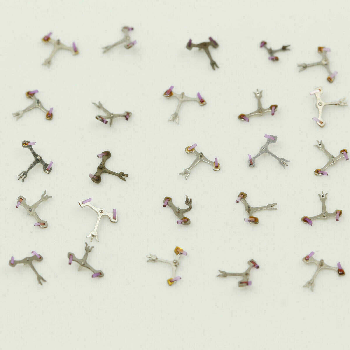 Assortment of Pallet Forks for Various Mechanical Watch Movements, 23-25 Pieces