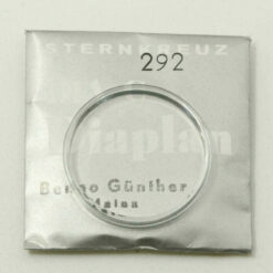 Uhrenglas Sternkreuz DIA C, DIAPLAN mit Chromring Armbanduhr Uhrglas,Watch Glass