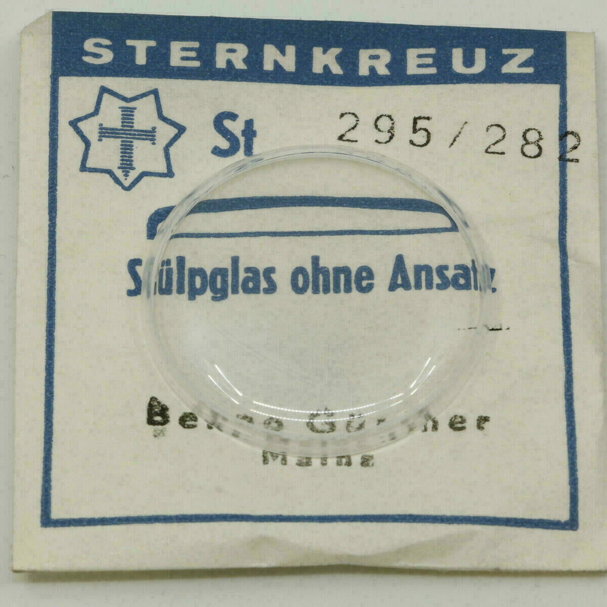 Uhrenglas Sternkreuz St Stülpglas ohne Ansatz für Armbanduhren