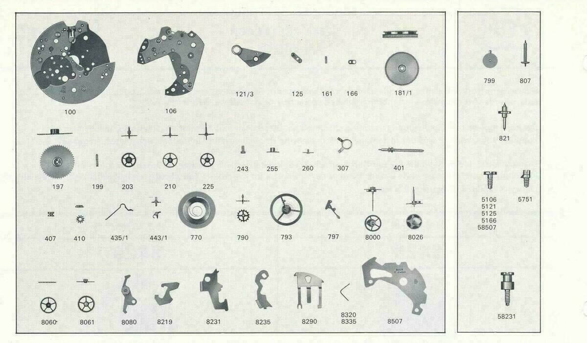 Bettlach EB Movement Screws – NOS – image 3