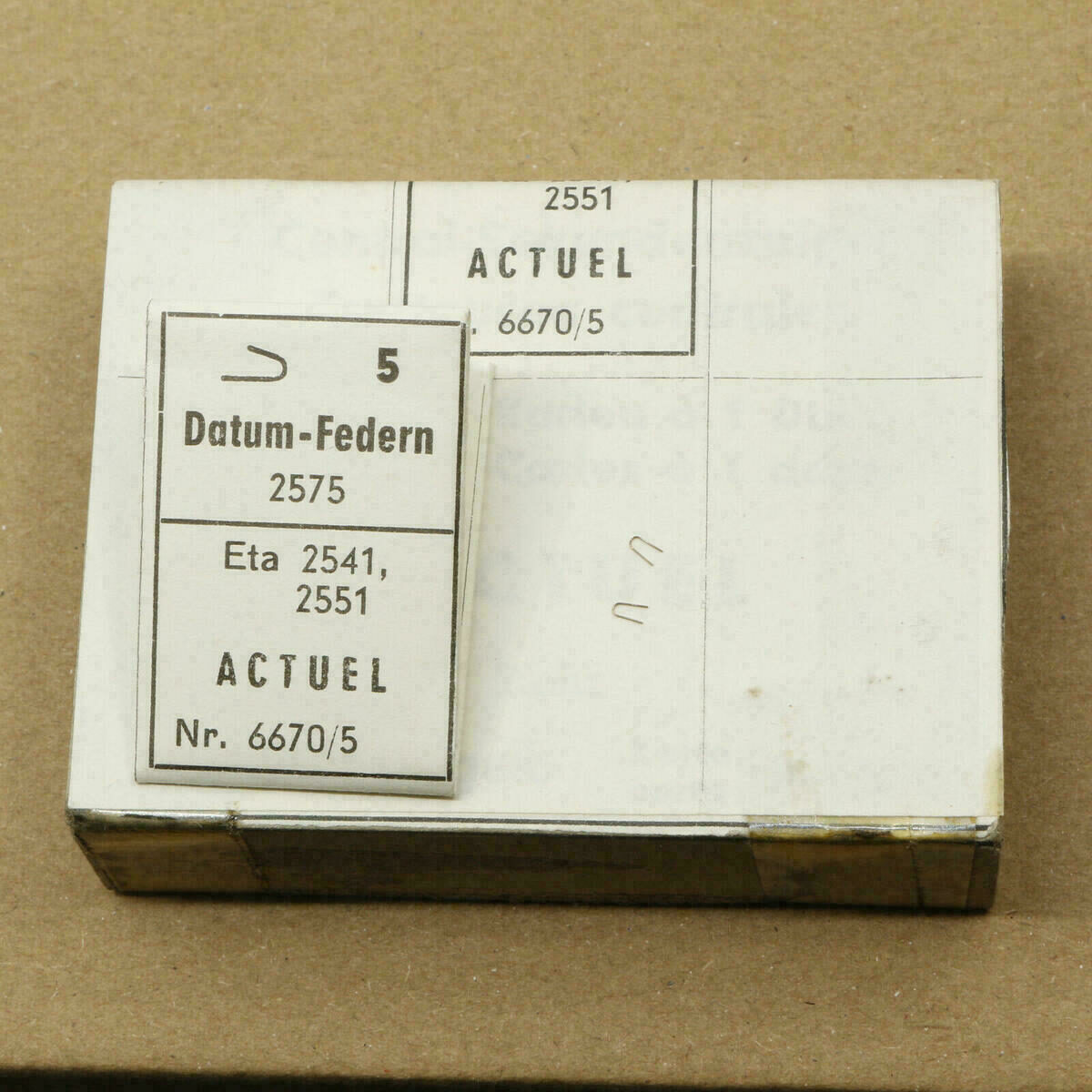 Ressorts de date PART 2575 – lot de 2 – Förster, PUW, ETA, HB, FELSA #25 – image 2