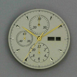 Cadran Valjoux 7750 gris argenté + jeu d’aiguilles pour mouvement ETA, 34,8 mm – neuf – image 4