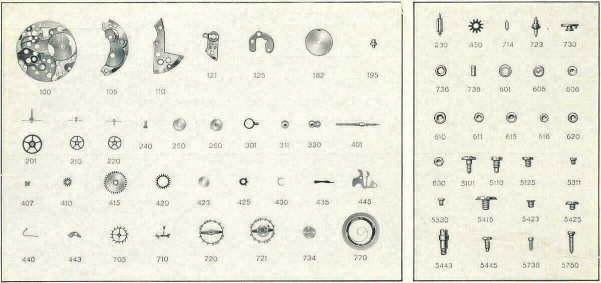 Spare Parts for ETA 1010 – Plate – image 3