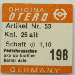 OTERO 25 alt PART 198 Federhausachse, Achse de barillet barrel axle OTERO 25 neu – Bild 2