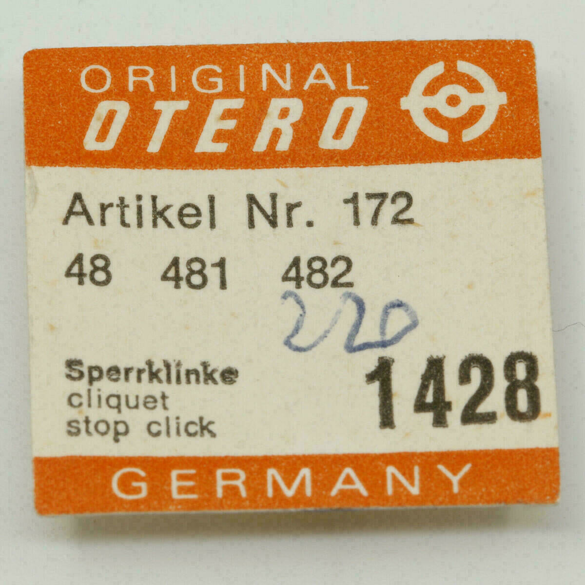 OTERO 48 PART 1428 cricco d’arresto OTERO 481, OTERO 482 NOS – immagine 3