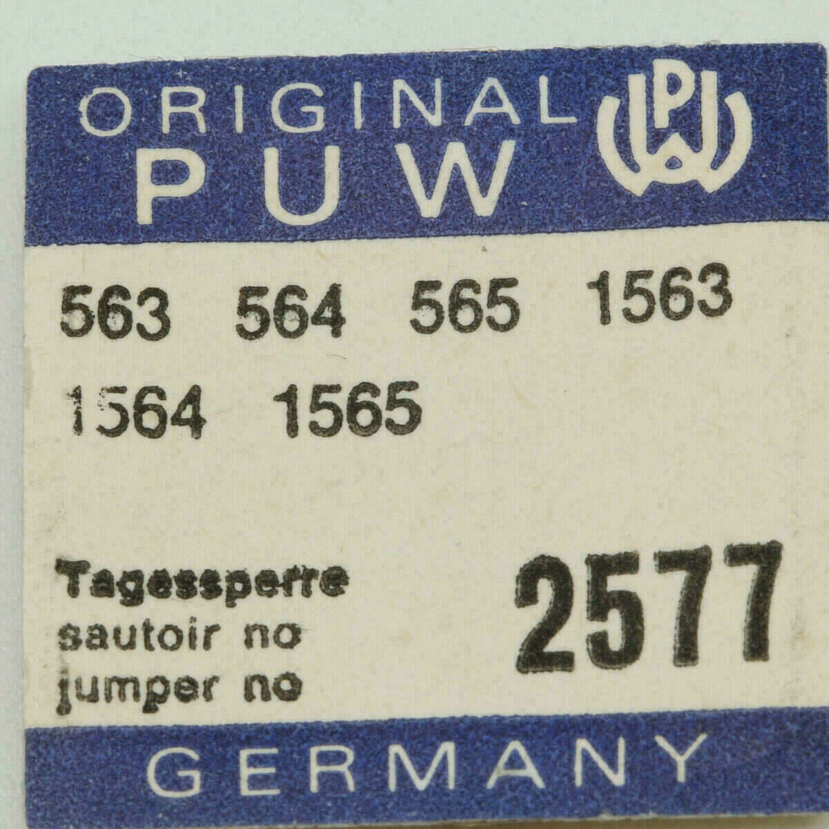 PUW 563 Part 2577 Tagessperre, sautoir des jours PUW 564 565 PUW 1564 1565 – Bild 2