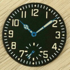 ETA 6497 6498 hands set 12,5/17/5mm for Pilot Watches, Superluminova, IP blue, Uhrenzeiger – Bild 3