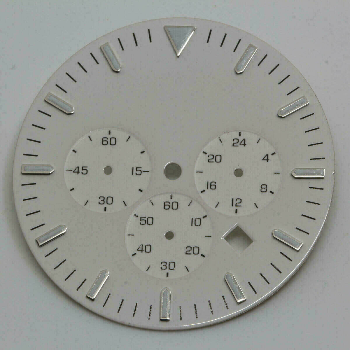 Zifferblatt für MIYOTA OS 20, OS 25 / Chrono Watch Dial MIYOTA OS20 Ø33.50 WHITE – Bild 2