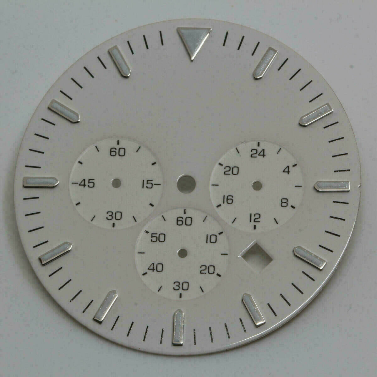 Zifferblatt für MIYOTA OS 20, OS 25 / Chrono Watch Dial MIYOTA OS20 Ø33.50 WHITE – Bild 3