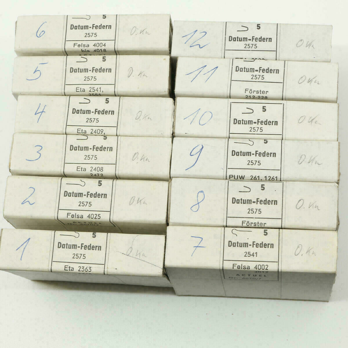 Ressorts de date PART 2575 – lot de 2 – Förster, PUW, ETA, HB, FELSA #25