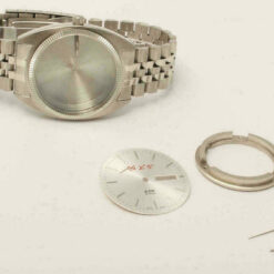 DIY-Set fĂŒr ETA 2836-2 Werk: UhrengehĂ€use - Zifferblatt - Zeiger - Armband 38mm Saphirglas