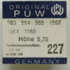 PUW 563 Zentrumssekundenrad Part 227 Ersatzteil