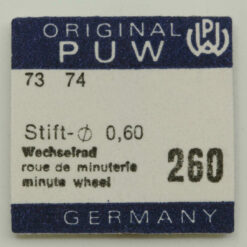 PUW 73, PUW 74 Part 260 Wechselrad, Minute Wheel, Rueda de minuterìa, NOS